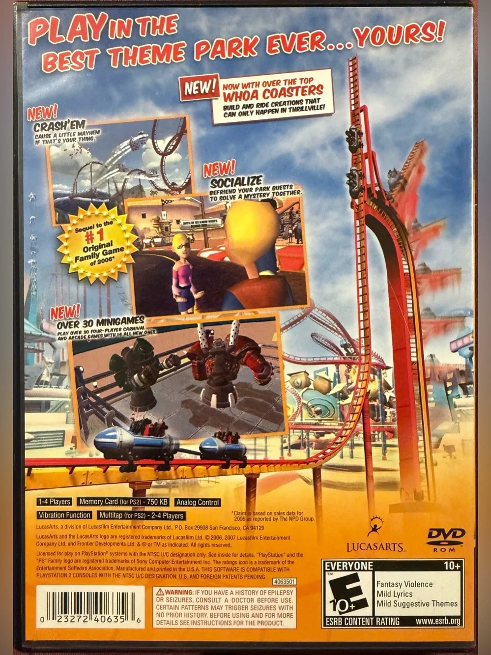 PlayStation 2 Thrillville Off the Rails PS2 Game